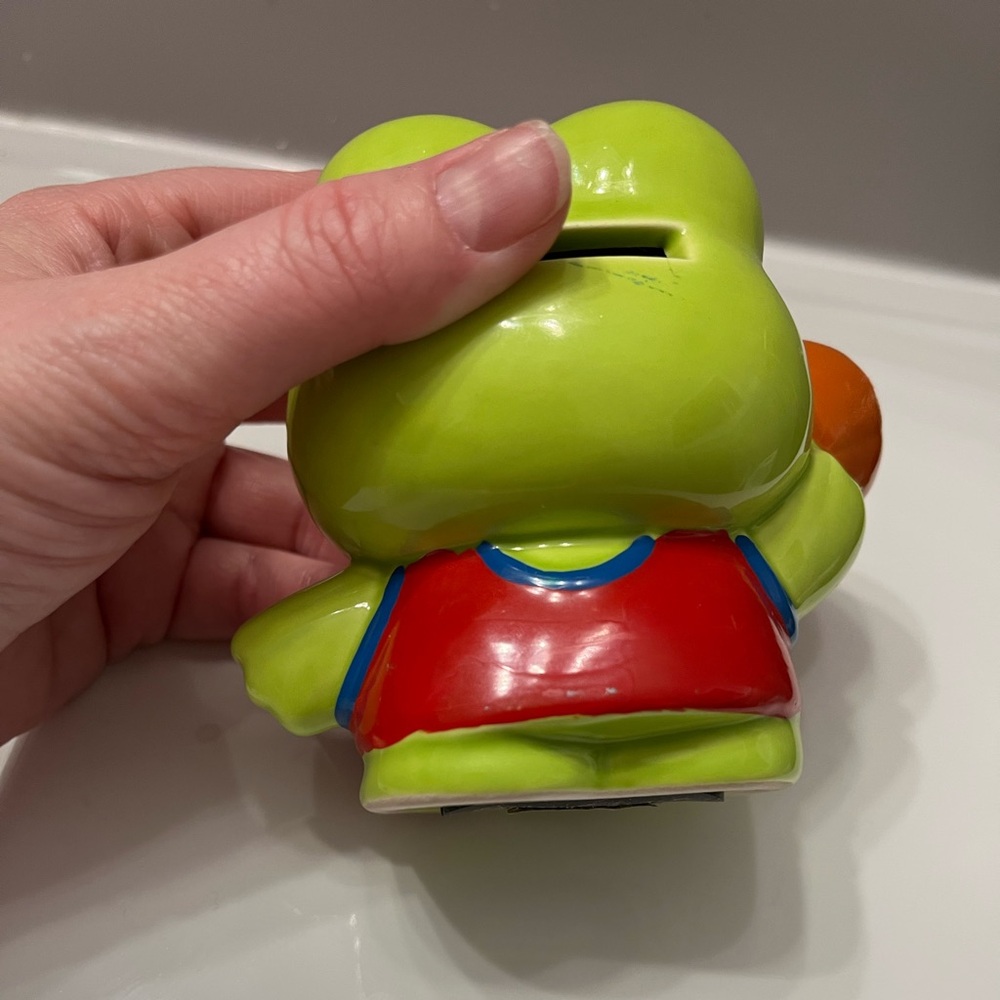 Sanrio keroppi ceramic coin bank - Picture 8 of 8